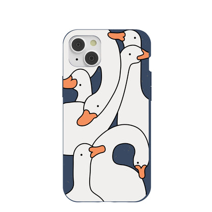 Navy Blue Silly Goose iPhone 14 Plus Case