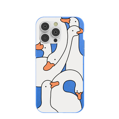 Electric Blue Silly Goose iPhone 14 Pro Max Case