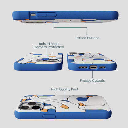 Electric Blue Silly Goose iPhone 14 Pro Max Case
