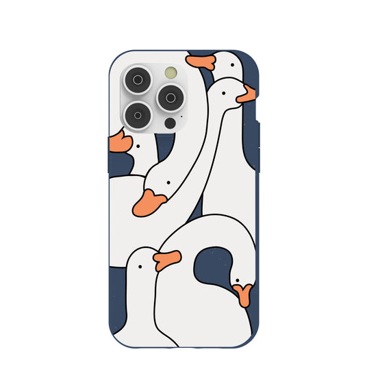 Navy Blue Silly Goose iPhone 14 Pro Max Case