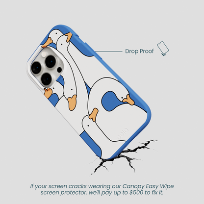 Electric Blue Silly Goose iPhone 14 Pro Case