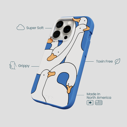 Electric Blue Silly Goose iPhone 14 Pro Case