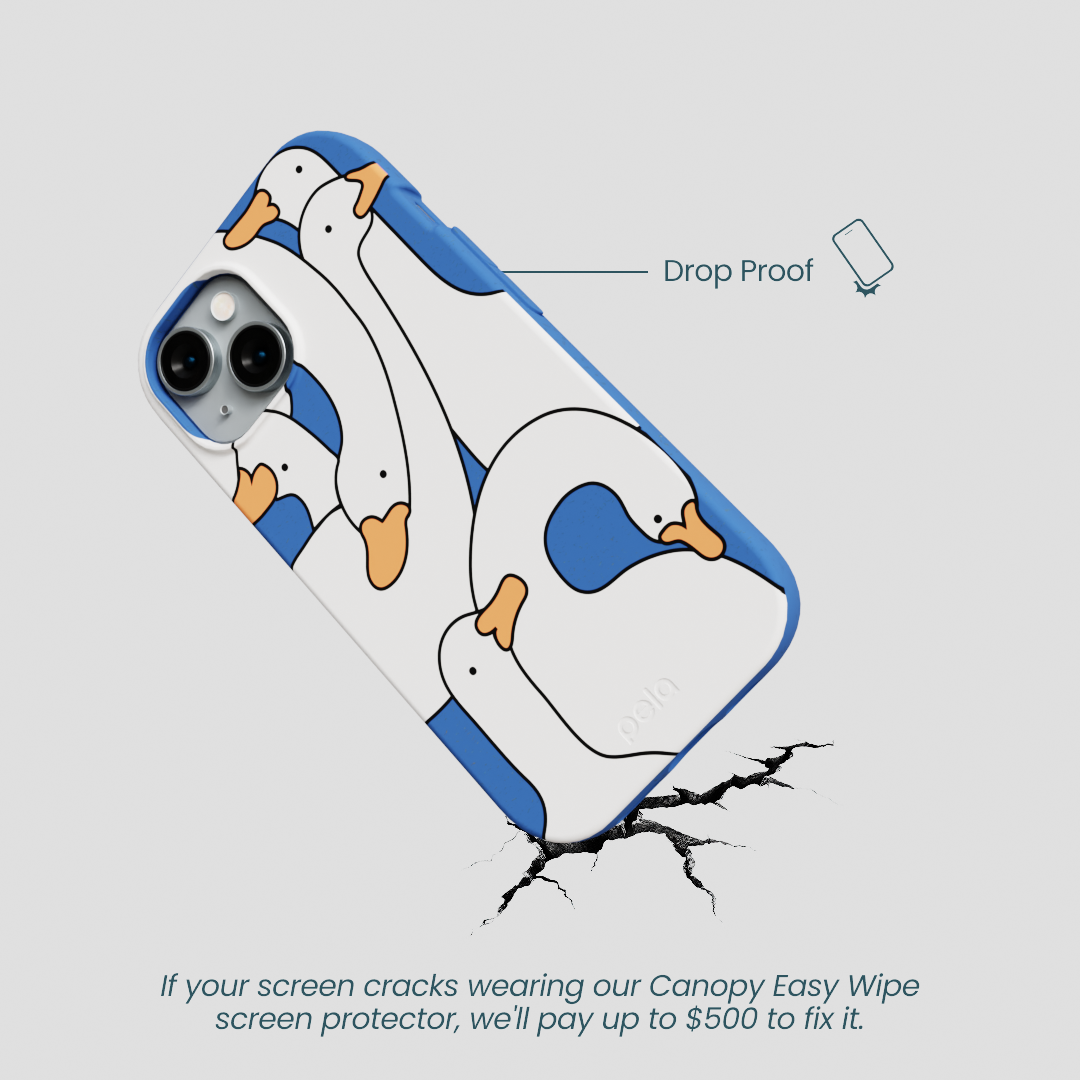 Electric Blue Silly Goose iPhone 14 Case