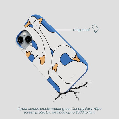 Electric Blue Silly Goose iPhone 14 Case