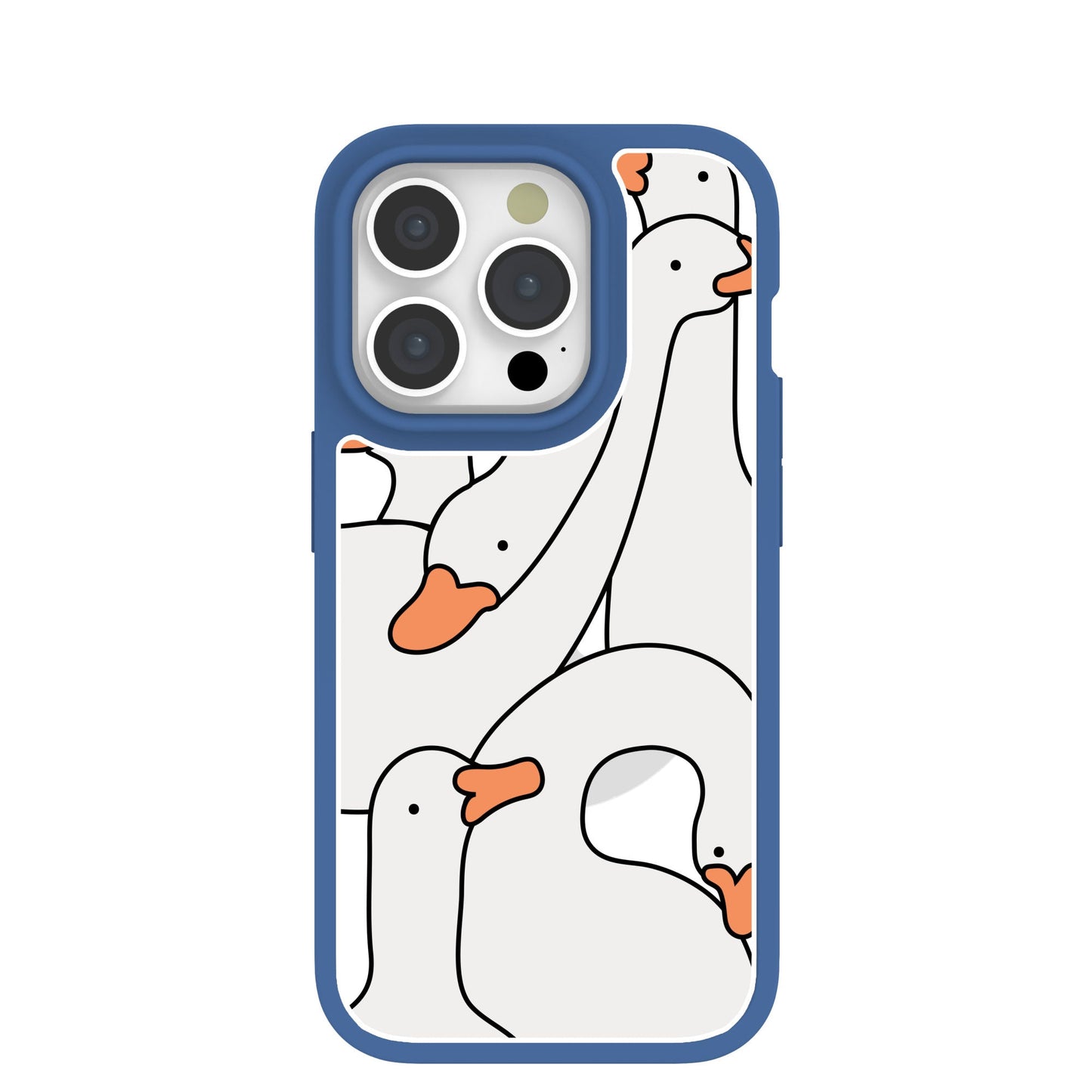 Clear Silly Goose iPhone 15 Pro Case With True Blue Ridge (MagSafe included)