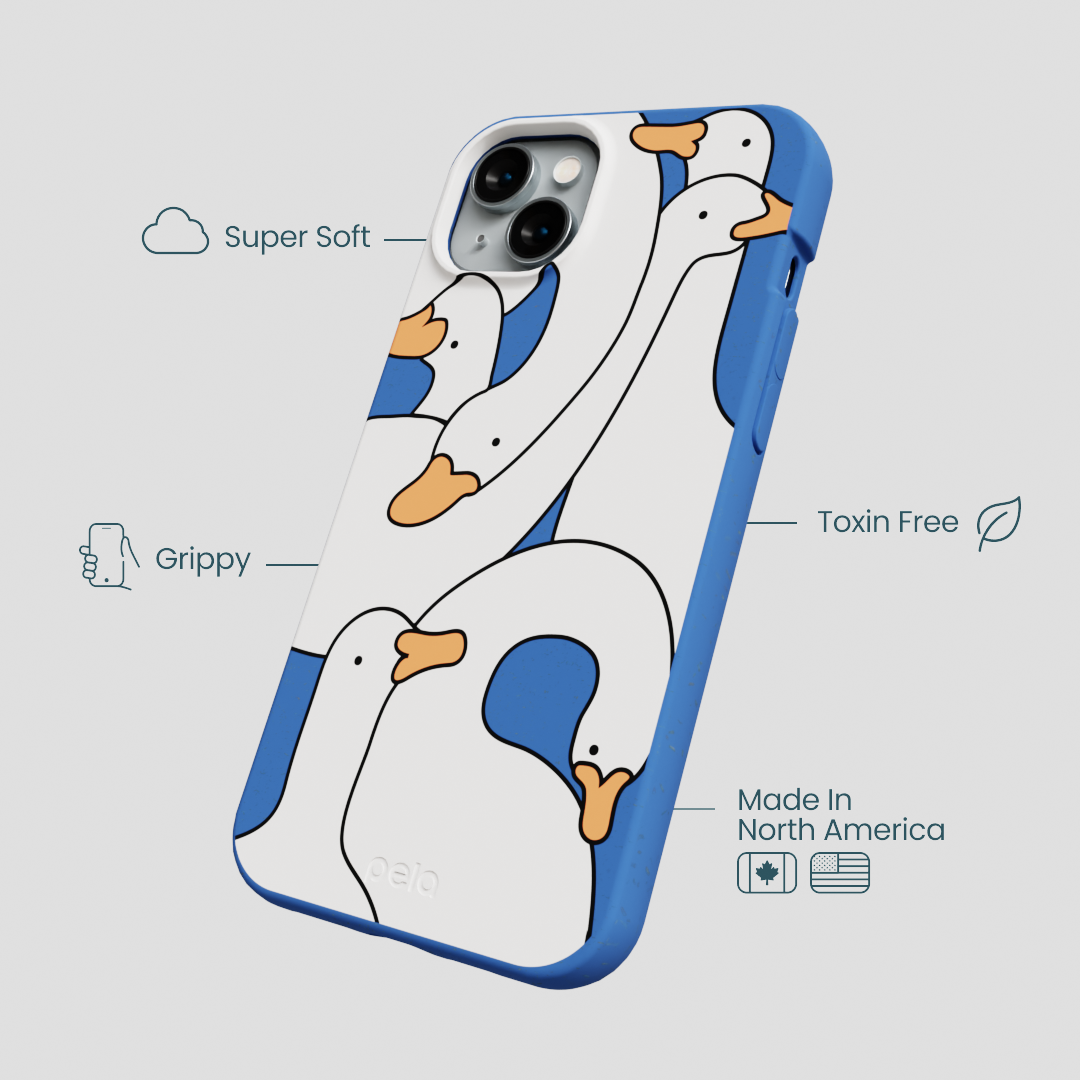 Electric Blue Silly Goose iPhone 15 Plus Case