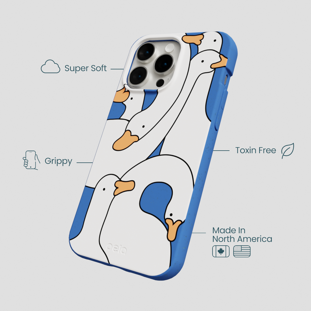 Electric Blue Silly Goose iPhone 15 Pro Max Case