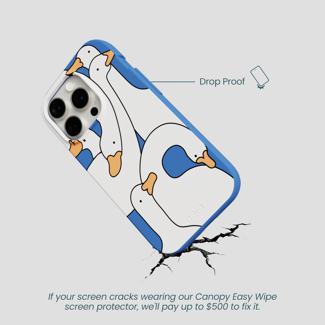 Electric Blue Silly Goose iPhone 15 Pro Case