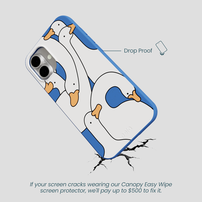Electric Blue Silly Goose iPhone 16 Plus Case