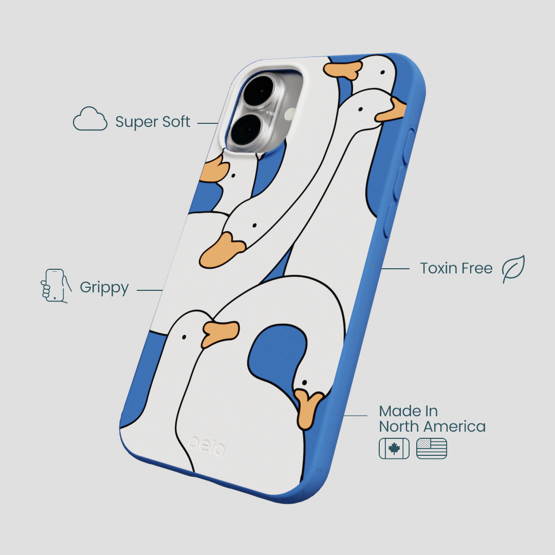 Electric Blue Silly Goose iPhone 16 Plus Case