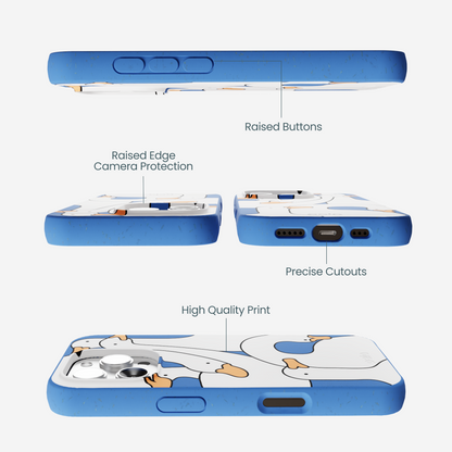 Electric Blue Silly Goose iPhone 16 Pro Max Case