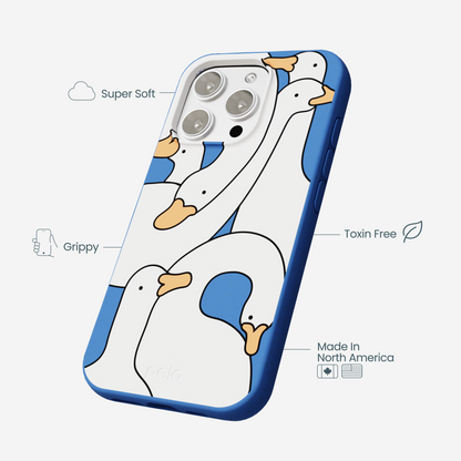 Electric Blue Silly Goose iPhone 16 Pro Max Case
