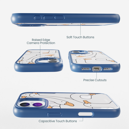 Clear Silly Goose iPhone 17 Case With True Blue Ridge (MagSafe included)