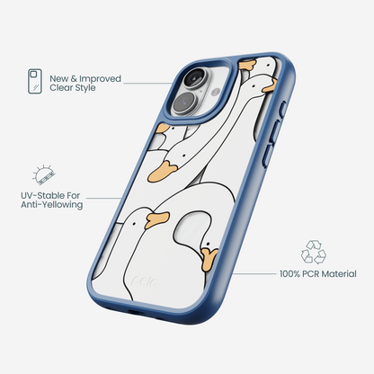 Clear Silly Goose iPhone 17 Case With True Blue Ridge (MagSafe included)