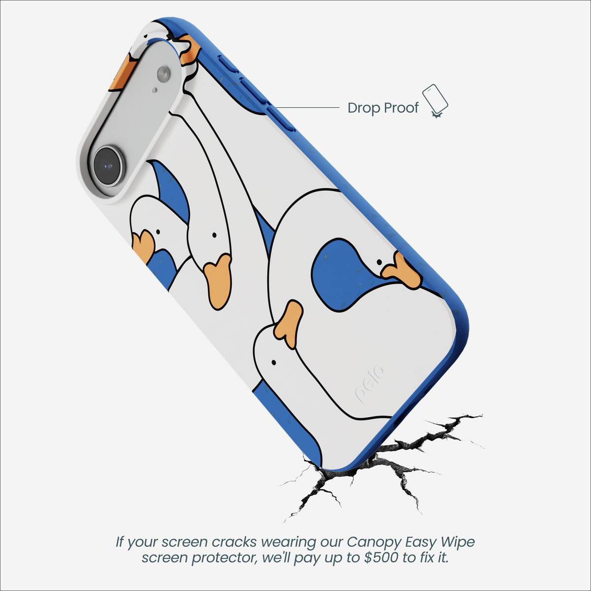 Electric Blue Silly Goose iPhone Air Case
