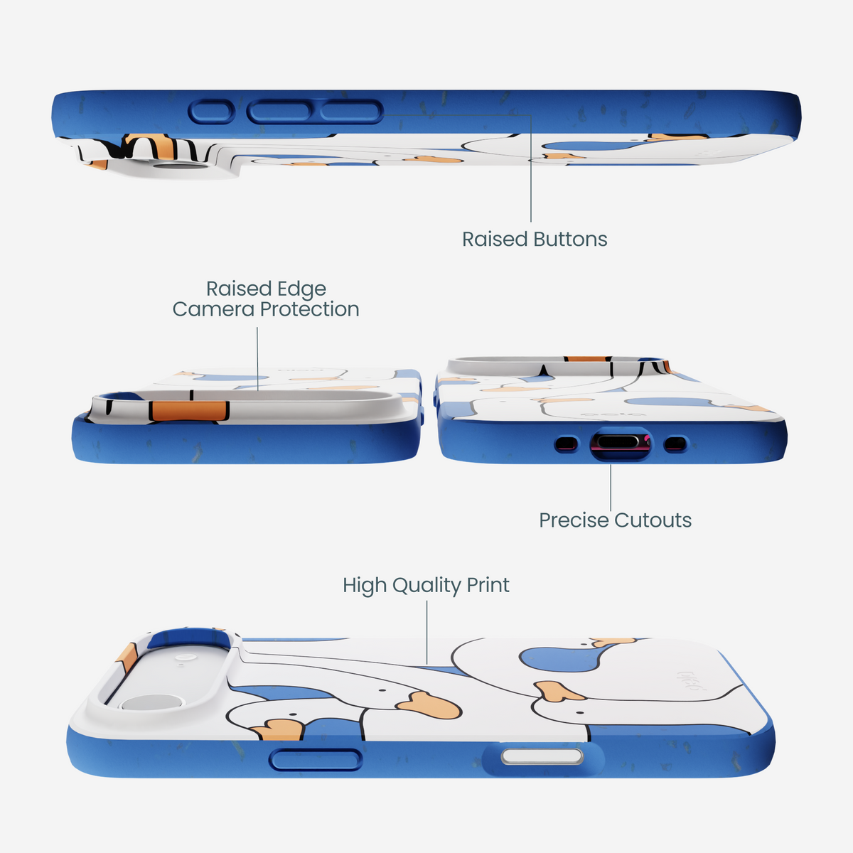 Electric Blue Silly Goose iPhone Air Case