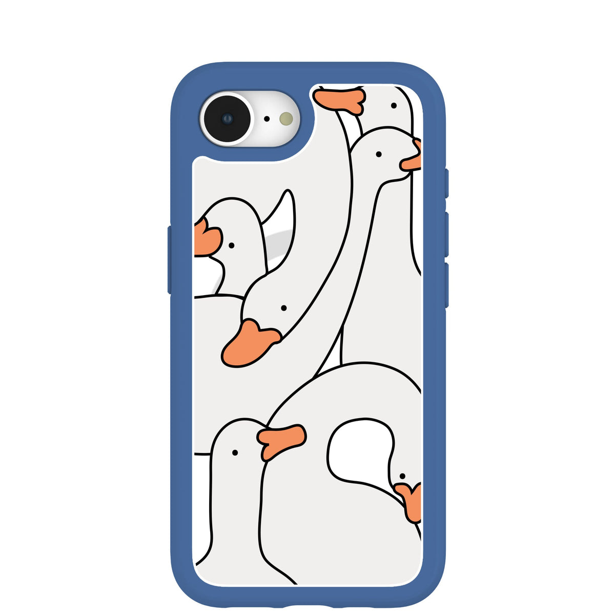 Clear Silly Goose iPhone 16e/17e Case With True Blue Ridge (MagSafe included)