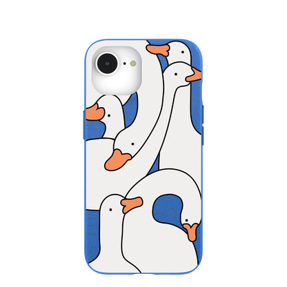 Electric Blue Silly Goose iPhone 16e/17e Case