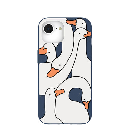 Navy Blue Silly Goose iPhone 16e/17e Case