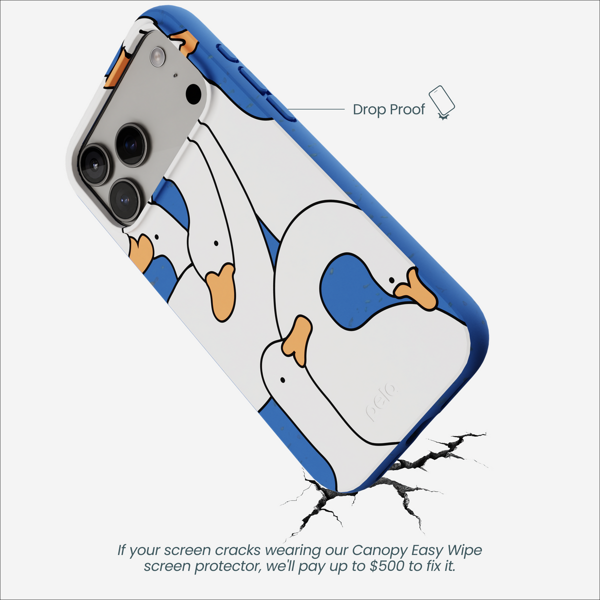 Electric Blue Silly Goose iPhone 17 Pro Max Case