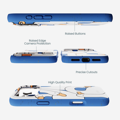 Electric Blue Silly Goose iPhone 17 Pro Max Case