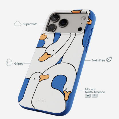 Electric Blue Silly Goose iPhone 17 Pro Max Case