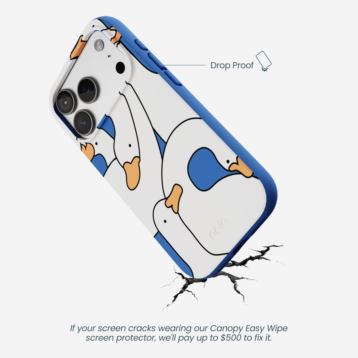 Electric Blue Silly Goose iPhone 17 Pro Case