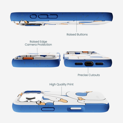 Electric Blue Silly Goose iPhone 17 Pro Case