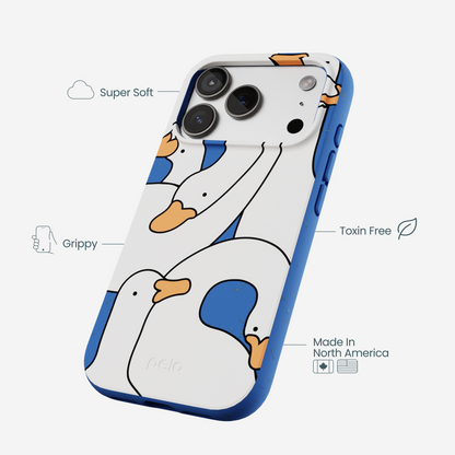 Electric Blue Silly Goose iPhone 17 Pro Case