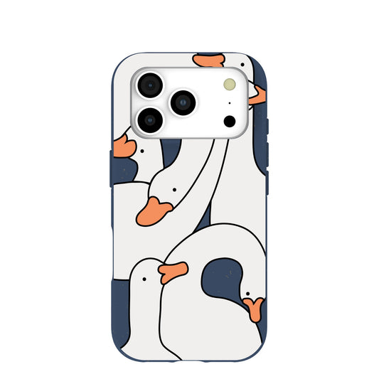 Navy Blue Silly Goose iPhone 17 Pro Case