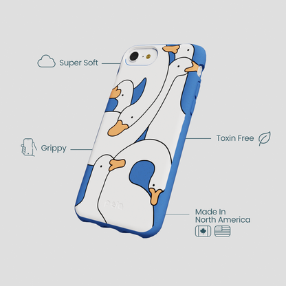 Electric Blue Silly Goose iPhone 6/6s/7/8/SE Case