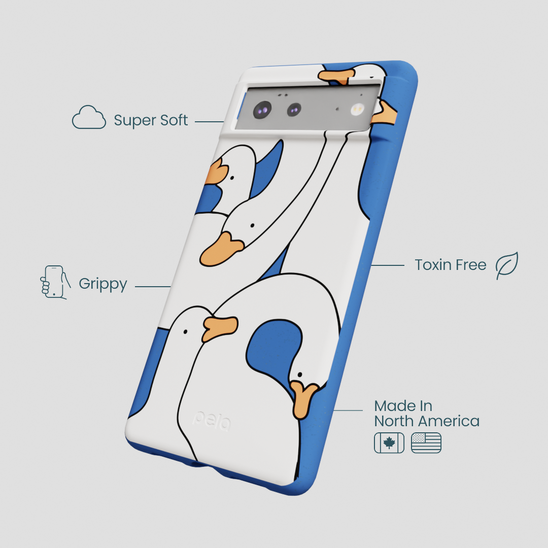 Electric Blue Silly Goose Google Pixel 6a Case