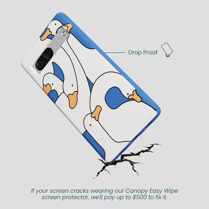 Electric Blue Silly Goose Google Pixel 7a Case