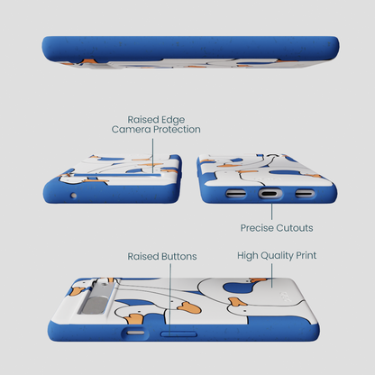 Electric Blue Silly Goose Google Pixel 7a Case