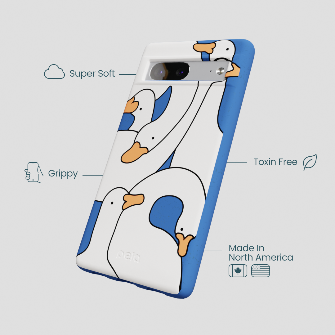 Electric Blue Silly Goose Google Pixel 7a Case