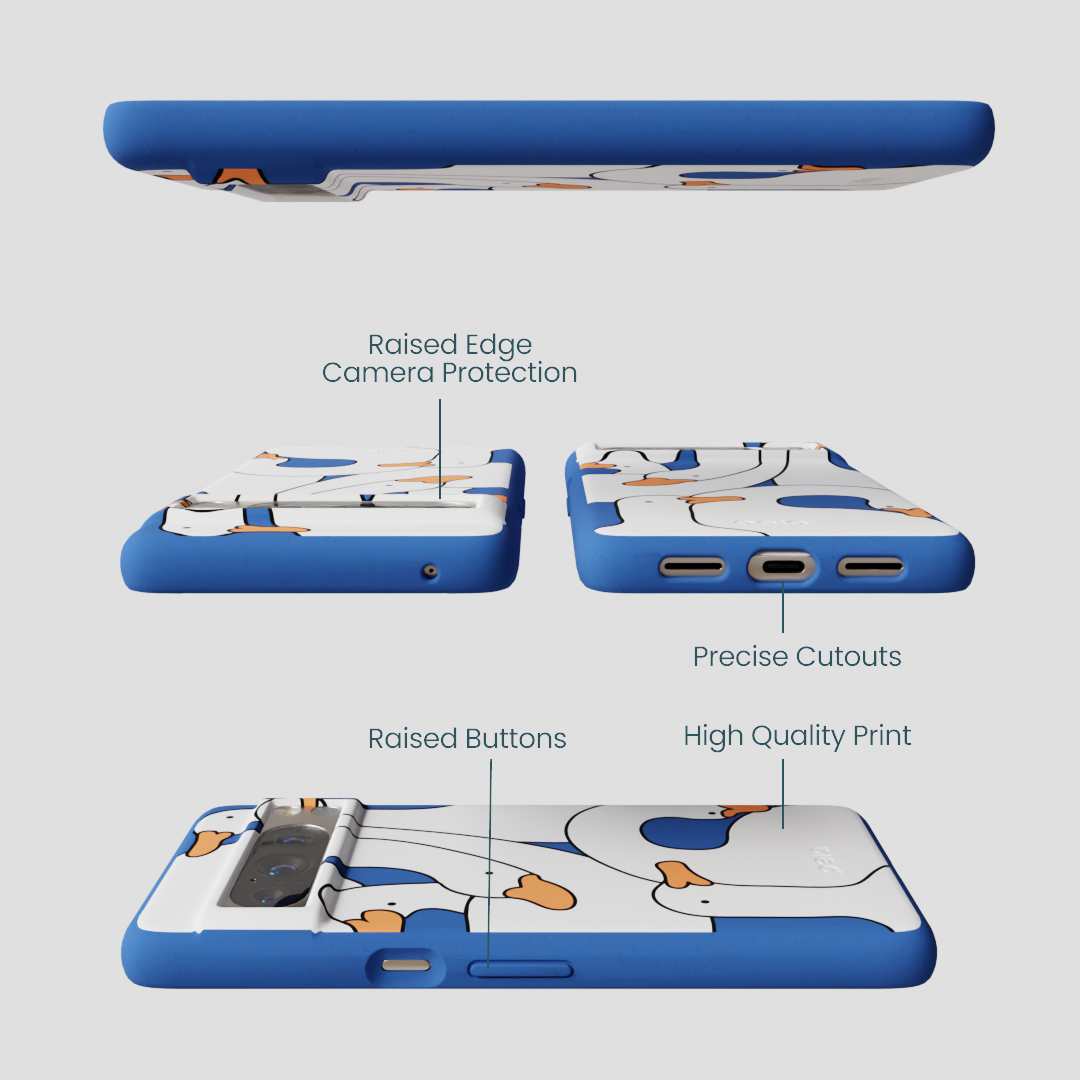 Electric Blue Silly Goose Google Pixel 8 Pro Case