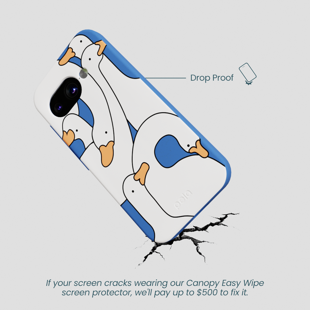 Electric Blue Silly Goose Google Pixel 9a Case