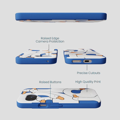 Electric Blue Silly Goose Google Pixel 9a Case