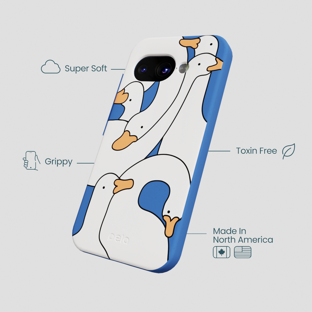 Electric Blue Silly Goose Google Pixel 9a Case
