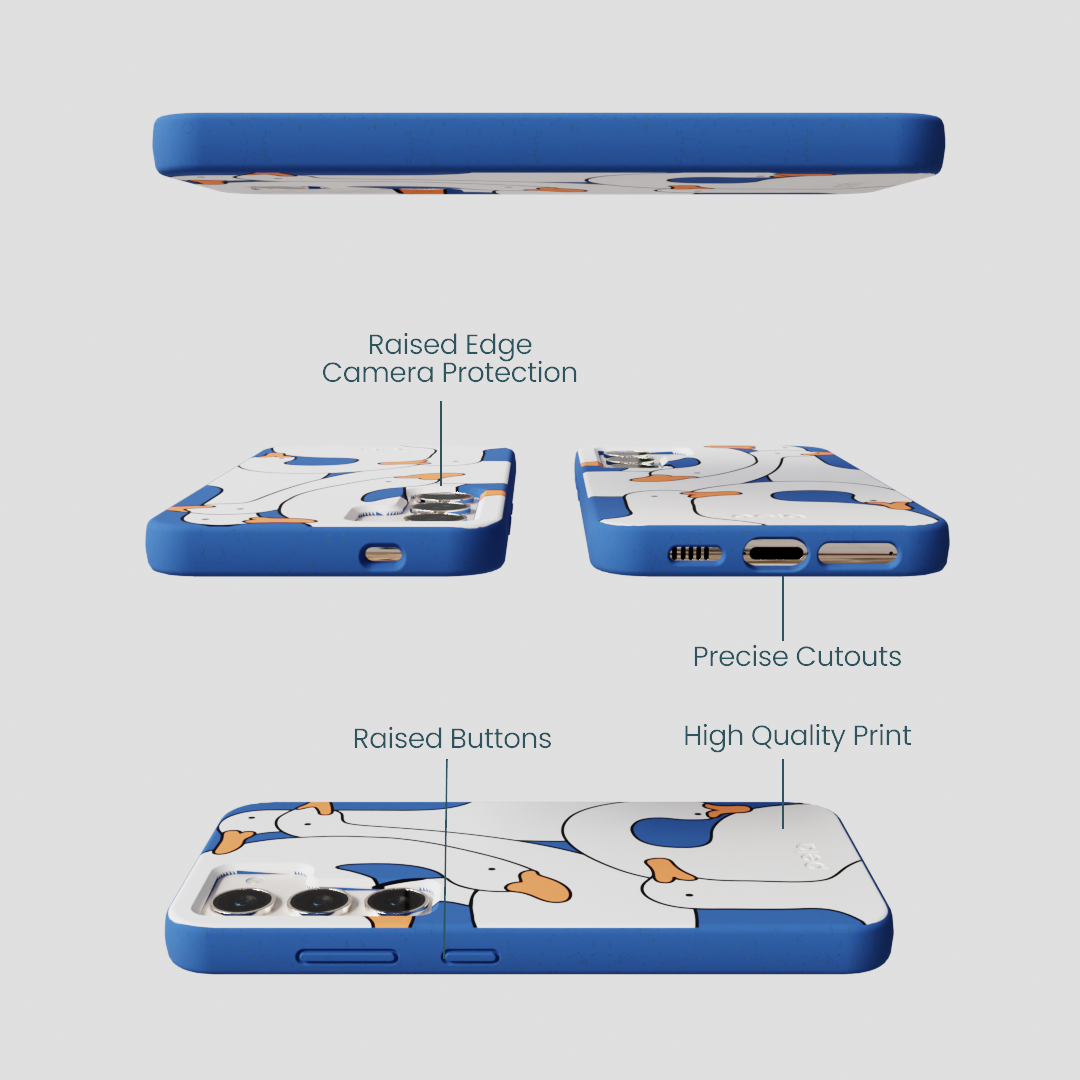 Electric Blue Silly Goose Samsung Galaxy S24 Case