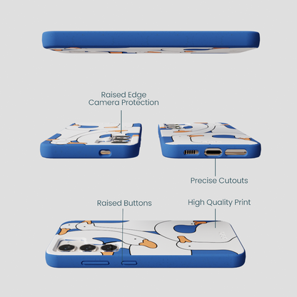Electric Blue Silly Goose Samsung Galaxy S24 Case