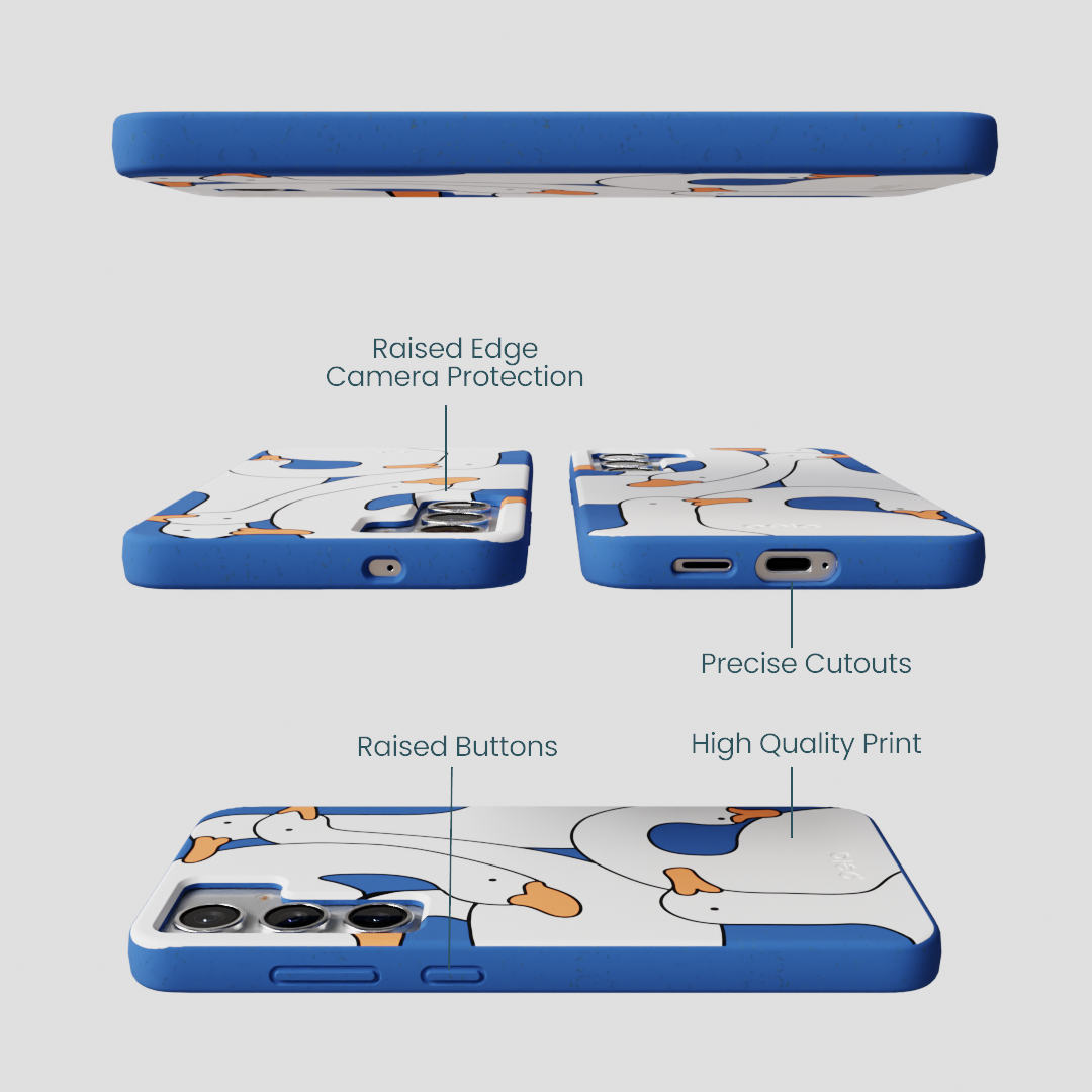 Electric Blue Silly Goose Samsung Galaxy S25+(Plus) Case