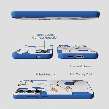 Electric Blue Silly Goose Samsung Galaxy S25+(Plus) Case