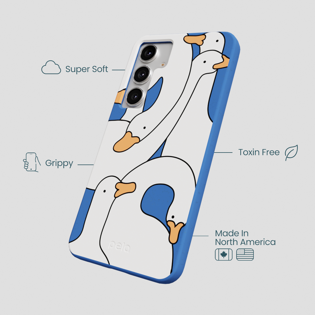 Electric Blue Silly Goose Samsung Galaxy S25+(Plus) Case