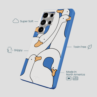 Electric Blue Silly Goose Samsung Galaxy S25 Ultra Case