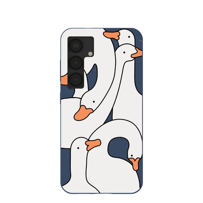 Navy Blue Silly Goose Samsung Galaxy S25 Case