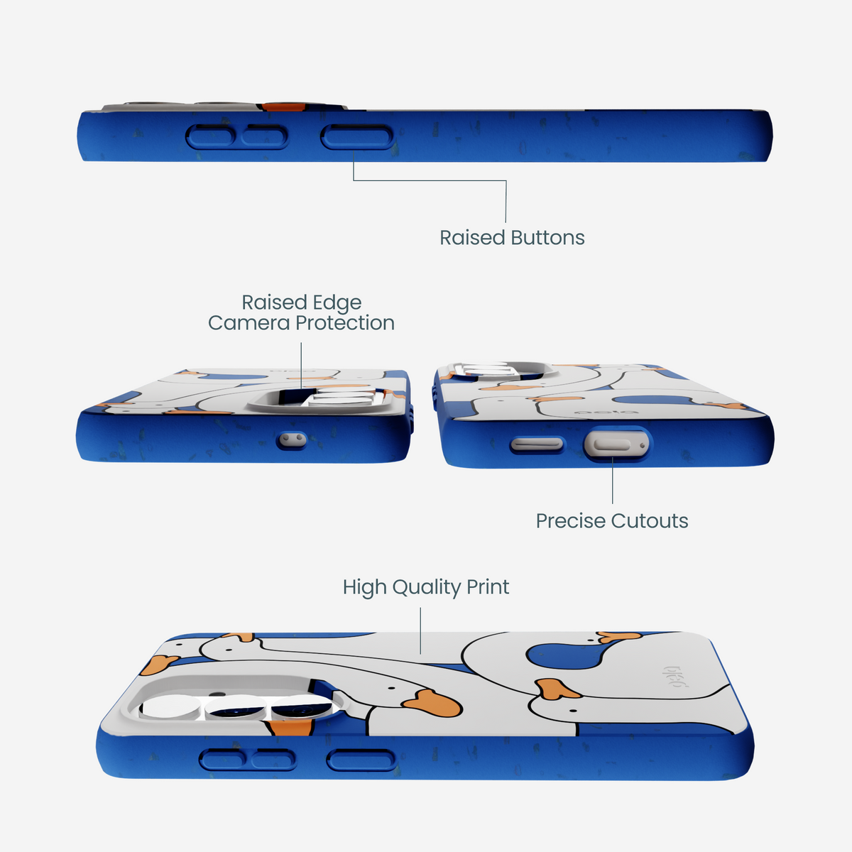 Electric Blue Silly Goose Samsung Galaxy S26 Case