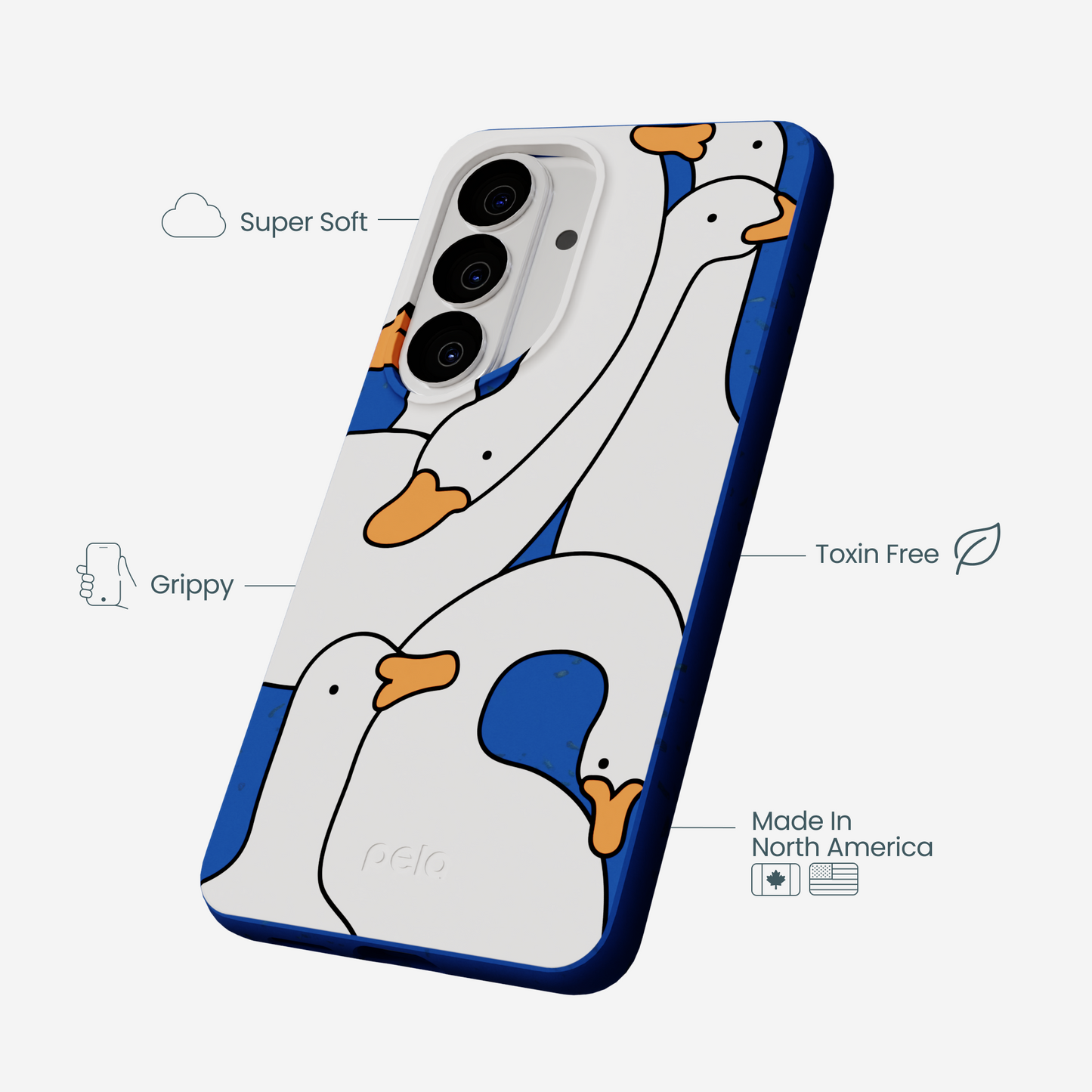 Electric Blue Silly Goose Samsung Galaxy S26 Case
