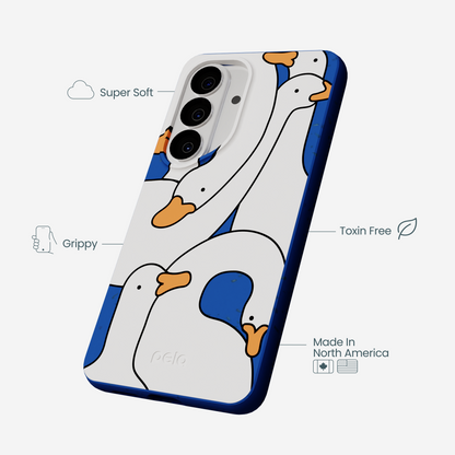 Electric Blue Silly Goose Samsung Galaxy S26 Case