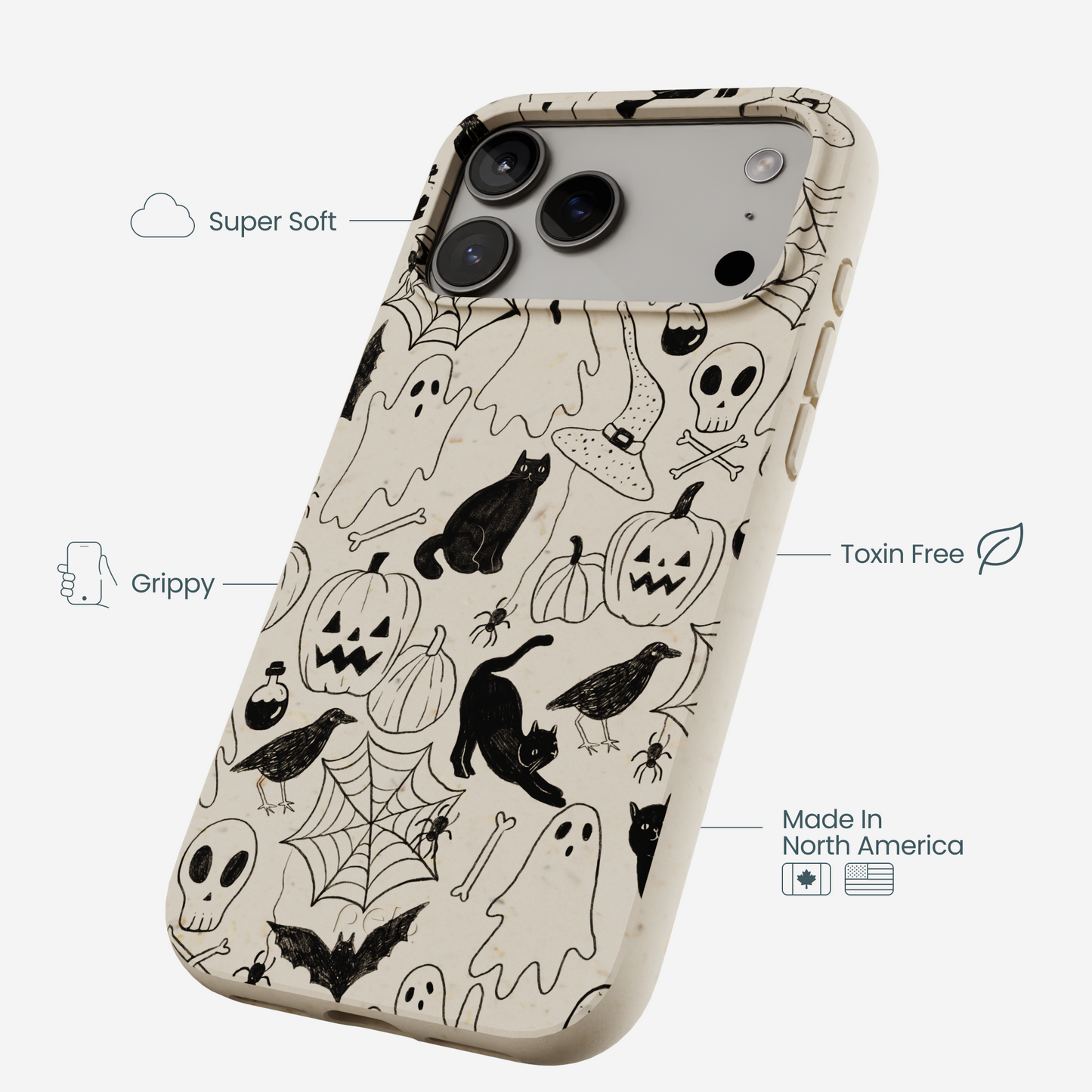 London Fog Sketchy Spirits iPhone 17 Pro Max Case